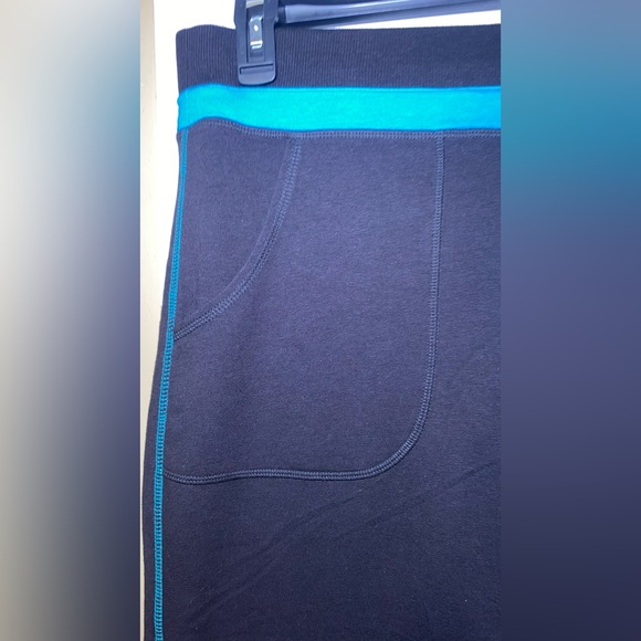 Women’s Made For Life Black Tile Blue Ankle Cut Sweatpants - Picture 6 of 7